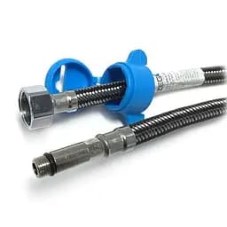 Шланг для змішувача Zegor WKR-ZDM10-100 довгий штуцер M10х1/2" 100 см 30412