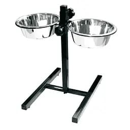 Миски на подставке для собак 2*2,9 л Croci Dinner Set (нержавейка)
