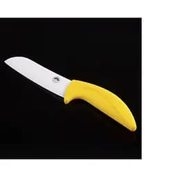 Ніж-сантоку керамічний 12.5 см Yellow (NC13KN) - мініатюра 4