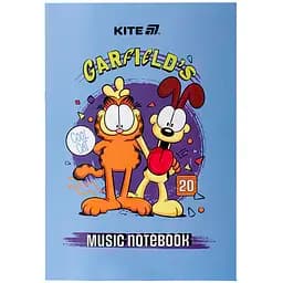 Зошит для нот Kite Garfield А4, 20 листів (GF25-404)