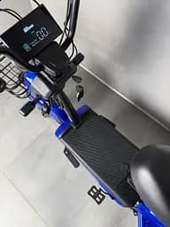 Електровелосипед EVOBIKE Nova S 500W 48V 12Ah з 2 сидіннями, корзиною та поворотниками, простий і надійний, для міста і села, синього кольору - мініатюра 3