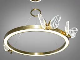 Підвісний світильник LED Diasha 6185G Метелик, 35W, золото, сучасний стиль, висота 185 см, діаметр 65 см - мініатюра 3