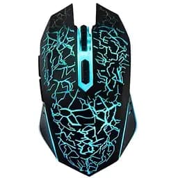 Безпровідна ігрова мишка Qukam RGB підсвічування USB Charge з вбудованим акумулятором Black