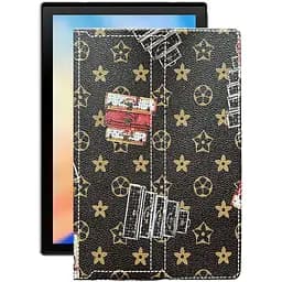 Чехол StatusCASE из экокожи для планшета Blackview Tab 8e Луи-Витон-коричневый