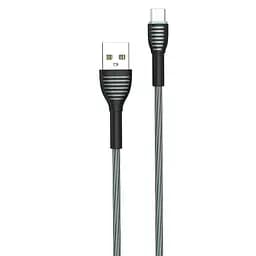 Кабель ColorWay USB - micro USB (M/M), Braided Cloth, 3 А, 1 м, Gray (CW-CBUM041-GR) - мініатюра 2
