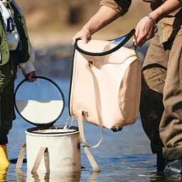 Складане відро для води з ЕВА Naturehike CNK2350CF010, 20 л, бежевий - мініатюра 4