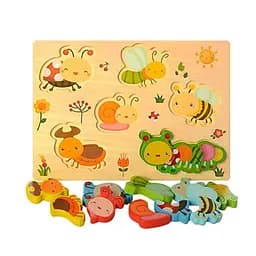 Дерев’яна іграшка Рамка-вкладиш, 30x22x1.5 см, MD1186 (В асортименті)