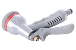 Пістолет розпилювач для поливу Intertool GE-0005 8 функцій хром x 1 адаптер x 2 конектора - мініатюра 2