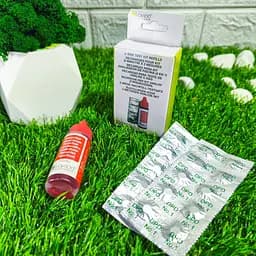 Комплект для тестера визначення рівня pH та Cl таблетки DPD 1 + краплі Kokido (20 мл Phenol + 20 шт. DPD) двокомпонентний