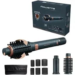 Фен-щітка Rowenta Air Rotate 1300 Вт чорно-золотий (UB9920E0) - мініатюра 2