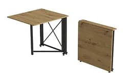 Стіл-книга трансформер Оріон 1 Ferrum-decor 750x810x730 Чорний метал ДСП Дуб Артізан 16 мм (FRD-104602) - мініатюра 4