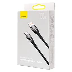 Кабель Baseus Type-C Gli ммer Series Fast Charging Data Cable 1 м 100W/6A - мініатюра 2