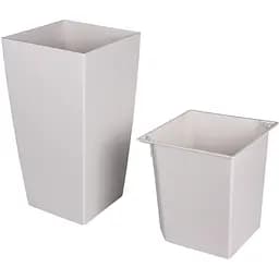 Вазон Plastkon Eliot Stone 25x46 см білий - мініатюра 2