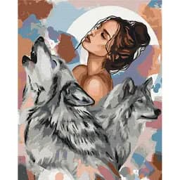Картина по номерам Brushme Волчицы © Ольга Бочулинская 48x60 см