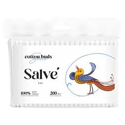 Ватные палочки Salve круглые полиэтиленовый пакет 200 шт.