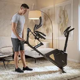 Горизонтальний велотренажер Hop-Sport HS-4500L Arkil чорно-золотистий - мініатюра 5