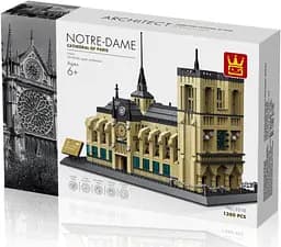 Конструктор Архітектура Wange 3D   Собор Паризької Богоматері Notre Dame de Paris 5210 для дітей та дорослих 3Д 1382 деталі - мініатюра 2