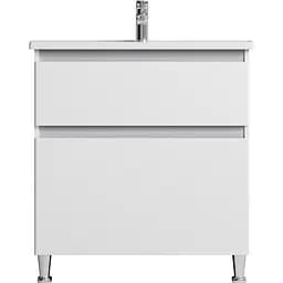 Тумба з умивальником AM.PM X-Joy підлогова 80 см 2 ящики білий M85-FSX0802-WC0802WG38 Білий