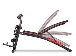 Набір Hop-Sport Premium 173кг з лавою HS-1035, штангами та гантелями - мініатюра 8