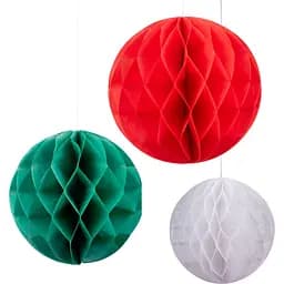 Набір новорічних куль-сот Novogod'ko паперових 3 шт. (974707)