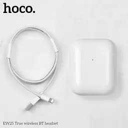 Бездротові навушники Hoco EW25 TWS з мікрофоном, Bluetooth 5.3, білі - мініатюра 3