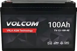 Акумулятор AGM Volcom 12V 100 Ah VRLA - мініатюра 4