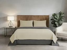 Комплект постільної білизни Soho двоспальний Beige/Dark gray 180х220 см (PATTERN 20-D) - мініатюра 2