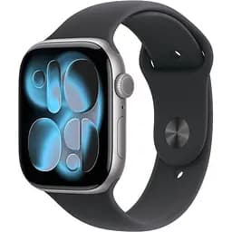 Смарт-годинник Apple Watch Series 11 GPS 42 мм Space Gray Aluminum Case with Black Sport Band M/L (MEQX4) [145300]
