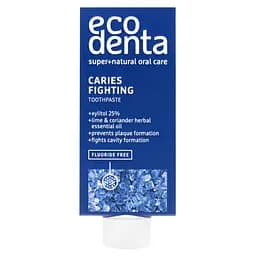 Зубная паста Ecodenta Mini с листьями кориандра и лаймом против кариеса с ксилитом 10 мл