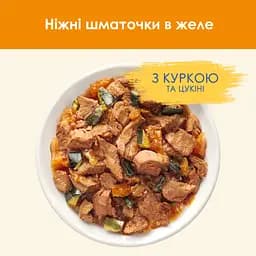 Уцінка. Вологий корм для дорослих котів Purina Cat Chow Adult з куркою та цукіні 85 г х 10 шт.  - мініатюра 5