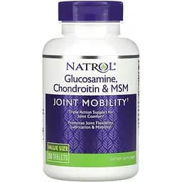 Глюкозамин, Хондроитин и MSM Natrol Glucosamine, Chondroitin и MSM 150 таблеток (NTL00224)