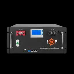 Акумулятор LP LiFePO4 48V (51,2V) - 100 Ah (5120Wh) (Smart BMS 100A) з LCD RM