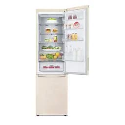 Холодильник LG 203x60х68 холодильне відділення 277 л морозильне відділення 107 л 2 двері А++ NF Metal Fresh бежевий (GC-B509SESM) - мініатюра 4