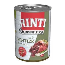 Влажный корм для собак Rinti Kennerfleisch с олениной 400 г беззерновой полнорационный корм для взрослых собак