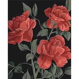 Картина за номерами на підрамнику Brushme Червоне серце саду LUNATART