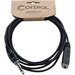 Балансный аудио кабель удлинитель Cordial Jack 6.3 stereo Male - Jack 6.3 stereo Female EM 5 VK 5 м