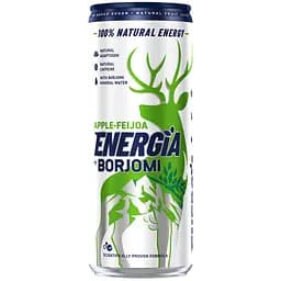 Напиток безалкогольный Borjomi Energia газированный соковый со вкусом Яблоки и Фейхоа 0.24 л х 12 (ж/б)