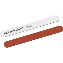 Пилка для ногтей прямая Kodi Professional White/Brown 180/240