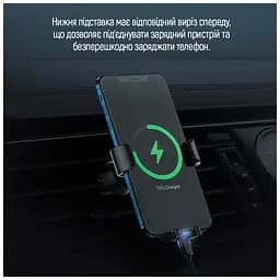Універсальний автотримач ColorWay Metallic Gravity Holder 3 Black (CW-CHG14-BK) - мініатюра 10