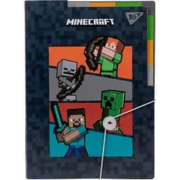 Папка Yes Minecraft, A4, на резинке, з разделителями (492112)