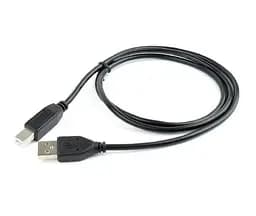 Кабель USB 2.0 AM – USB BM, 1 м, черный, Cablexpert (CCP-USB2-AMBM-1M)