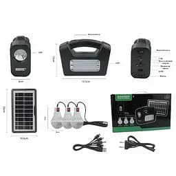 Ліхтар (станція) BL-80173 + 3 лампи + Powerbank + ЗУ220В (3 режими) - мініатюра 8