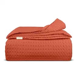 Плед-покривало Cosas Waffle Weave Rust 110х140 см (Blanket_29Pust_WaffleWeave_110x140)