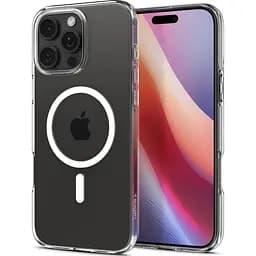 Чохол Spigen Liquid Crystal with MagSafe для Apple iPhone 16 Pro Crystal Clear (ACS08389) [122071] - мініатюра 4