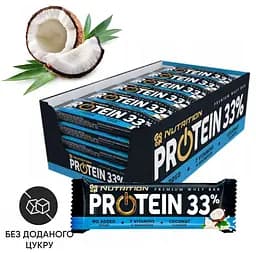 Батончик Go On Nutrition Protein 33% БЛОК, 25*50 грам Кокос 000308886