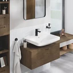 Змішувач для умивальника S-розміру Grohe Cubeo 1016942430 Чорний матовий - мініатюра 6