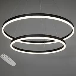 Підвісна Led люстра кільця D8174-800+600BK