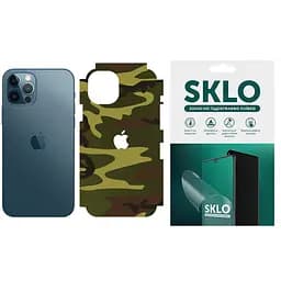 Захисна плівка SKLO Back (тил+грані без кутів+лого) Camo для Apple iPhone 6/6s plus (5.5) Коричневий / Army Brown