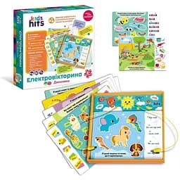 Електровікторина дитяча "Двомовний" Kids Hits KH55/002 у комплекті 6 карток 12 завдань