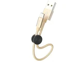 Кабель Hoco X35 Premium charging data cable for Micro L-0.25 м Gold